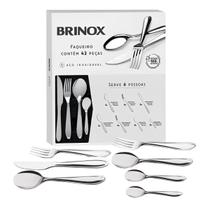 Conjunto Faqueiro Lyon 42 Pçs Brinox