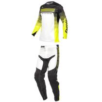 Conjunto fasthouse infantil elrod hypersonic amarelo fluor Conjunto fasthouse infantil elrod hypersonic amarelo fluor
