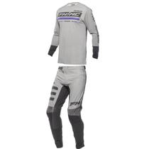 Conjunto fasthouse mx helix podium cinza/preto/roxo