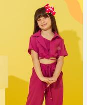 Conjunto Favo Infantil com pantalona