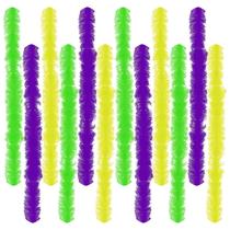 Conjunto Feather Boas Gvhntk Mardi Gras, 12 peças para fantasia feminina Conjunto Feather Boas Gvhntk Mardi Gras, 12 peças para fantasia feminina