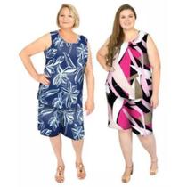 Conjunto Fem De Bermuda E Blusa Regata Liganete M Ao G3