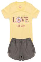 Conjunto Fem- Love Girassol- Maydukids