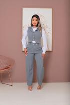 Conjunto Feminina Alfaiataria Calça e colete Elegante Estilosa Conjunto Feminina Alfaiataria Calça e colete Elegante Estilosa
