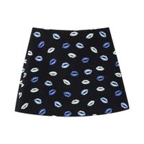 Conjunto Feminino 2 Peças: Mini Saia Estampada e Camisa de Manga Comprida (2024)