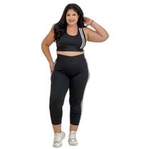 Conjunto Feminino Academia Plus Legging Corsario e Top Fitness Conjunto Feminino Academia Plus Legging Corsario e Top Fitness