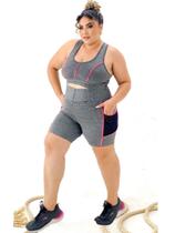 Conjunto Feminino Academia Roupa De Ginastica Plus Size