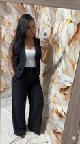 Conjunto feminino alfaiataria calça pantalona e colete Conjunto feminino alfaiataria calça pantalona e colete