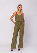 Conjunto Feminino Alfaiataria Regata E Calça Fenda Verde Musgo Salvatore Conjunto Feminino Alfaiataria Regata E Calça Fenda Verde Musgo Salvatore