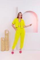 Conjunto feminino amarelo