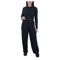 Conjunto Feminino Babicat Canelado Preto - B1883