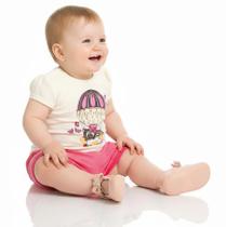 Conjunto Feminino Bebê Blusinha Gato C/ Shorts Em Moletinho Zig-zag P Ao G Conjunto Feminino Bebê Blusinha Gato C/ Shorts Em Moletinho Zig-zag P Ao G