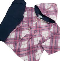 Conjunto Feminino Bebê Jaqueta C/ Capuz Soft Bem Quentinho P Ao G