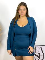 Conjunto Feminino Blazer Cropped e Shorts Saia Social Moda Instagram Lindo Conjunto Feminino Blazer Cropped e Shorts Saia Social Moda Instagram Lindo