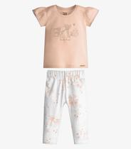 Conjunto Feminino Blusa Com Legging Trick Nick Rosa Conjunto Feminino Blusa Com Legging Trick Nick Rosa