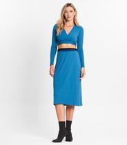 Conjunto Feminino Blusa Com Saia Endless Azul Conjunto Feminino Blusa Com Saia Endless Azul