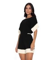 Conjunto feminino blusa com shorts live rovitex