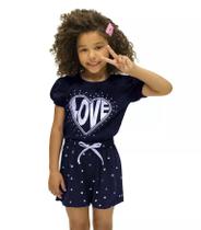 Conjunto feminino blusa com shorts rovitex kids