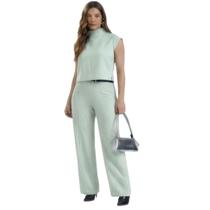 Conjunto Feminino Blusa e Calça Gris G90178