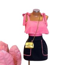 Conjunto Feminino Blusa Short Saia Roupas Femininas Conjunto Feminino Blusa Short Saia Roupas Femininas