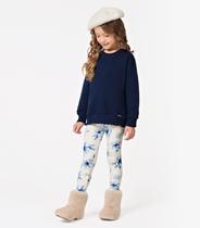 Conjunto Feminino Blusão com Legging Trick Nick Azul