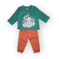 Conjunto Feminino Blusão e Calça Jogger Moletom Unicórnio Conjunto Feminino Blusão e Calça Jogger Moletom Unicórnio