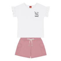 Conjunto Feminino Branco de Coração 1000262 Kyly