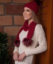 Conjunto feminino cachecol e toca lã Conjunto feminino cachecol e toca lã