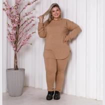 Conjunto Feminino Calça e Blusa c/ Capuz Lanzinha Plus Size