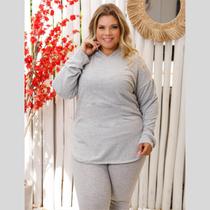 Conjunto Feminino Calça e Blusa c/ Capuz Lanzinha Plus Size