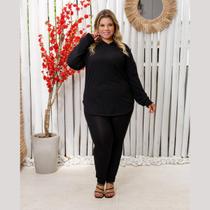Conjunto Feminino Calça e Blusa c/ Capuz Lanzinha Plus Size