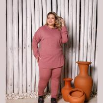 Conjunto Feminino Calça e Blusa c/ Capuz Lanzinha Plus Size Conjunto Feminino Calça e Blusa c/ Capuz Lanzinha Plus Size
