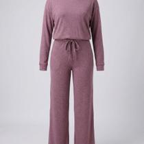 Conjunto Feminino Calça e Blusa Inverno Lanzinha Pantalona
