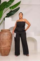 Conjunto Feminino Calça E Blusa sem alça Plus Size Conjunto Feminino Calça E Blusa sem alça Plus Size