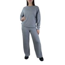 Conjunto Feminino Cardium Moletinho Cinza - 4626 Conjunto Feminino Cardium Moletinho Cinza - 4626