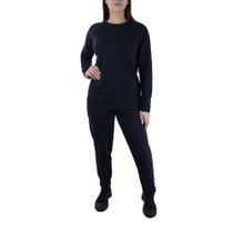 Conjunto Feminino Cardium Moletinho Preto - 4625 Conjunto Feminino Cardium Moletinho Preto - 4625