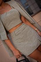 Conjunto Feminino Chocomel Shorts Saia - Cibele Conjunto Feminino Chocomel Shorts Saia - Cibele