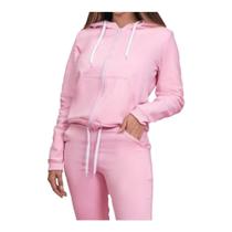 Conjunto Feminino Confortável Inverno com Ziper e Capuz Conjunto Feminino Confortável Inverno com Ziper e Capuz