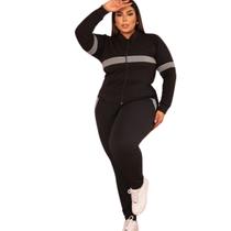 Conjunto Feminino Crepe Plus Size Faixa Premium Confortável