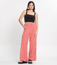 Conjunto Feminino Cropped e Calça Estampada Select Laranja