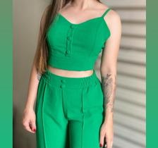 Conjunto feminino de Alfaiataria Verde Conjunto feminino de Alfaiataria Verde
