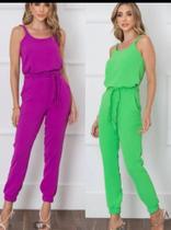 Conjunto Feminino de Blusa e Calça Preto, Verde ,Roxo ,Telha M, G, GG ,tecido Duna