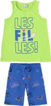 Conjunto feminino de blusa regata e short ciclista marca Malwee- 120116 Conjunto feminino de blusa regata e short ciclista marca Malwee- 120116