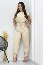 Conjunto Feminino de Calça Alfaiataria Moda Blogueira