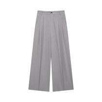 Conjunto Feminino De Calça De Cintura Alta E Colete Decote V Com Alça Traseira Ajustável, Cor