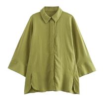 Conjunto Feminino De Calça De Linho Oversize E Camisa Casual Com Calças Largas E Folgadas Para O