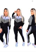 Conjunto feminino de calça e agasalho Conjunto feminino de calça e agasalho