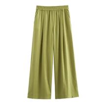 Conjunto Feminino De Calças De Linho Oversize Com Camisa Casual E Calças Largas Estilo Baggy Para O