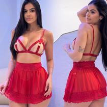 Conjunto Feminino De Lingerie Sexy Abertura Fio Dental Sem Bojo Conjunto Feminino De Lingerie Sexy Abertura Fio Dental Sem Bojo