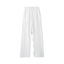 Conjunto Feminino De Primavera Em 2 Peças, Camisetas Básicas Sólidas E Calças De Cintura Alta Com